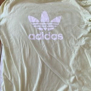 Yellow adidas short sleeve tee
